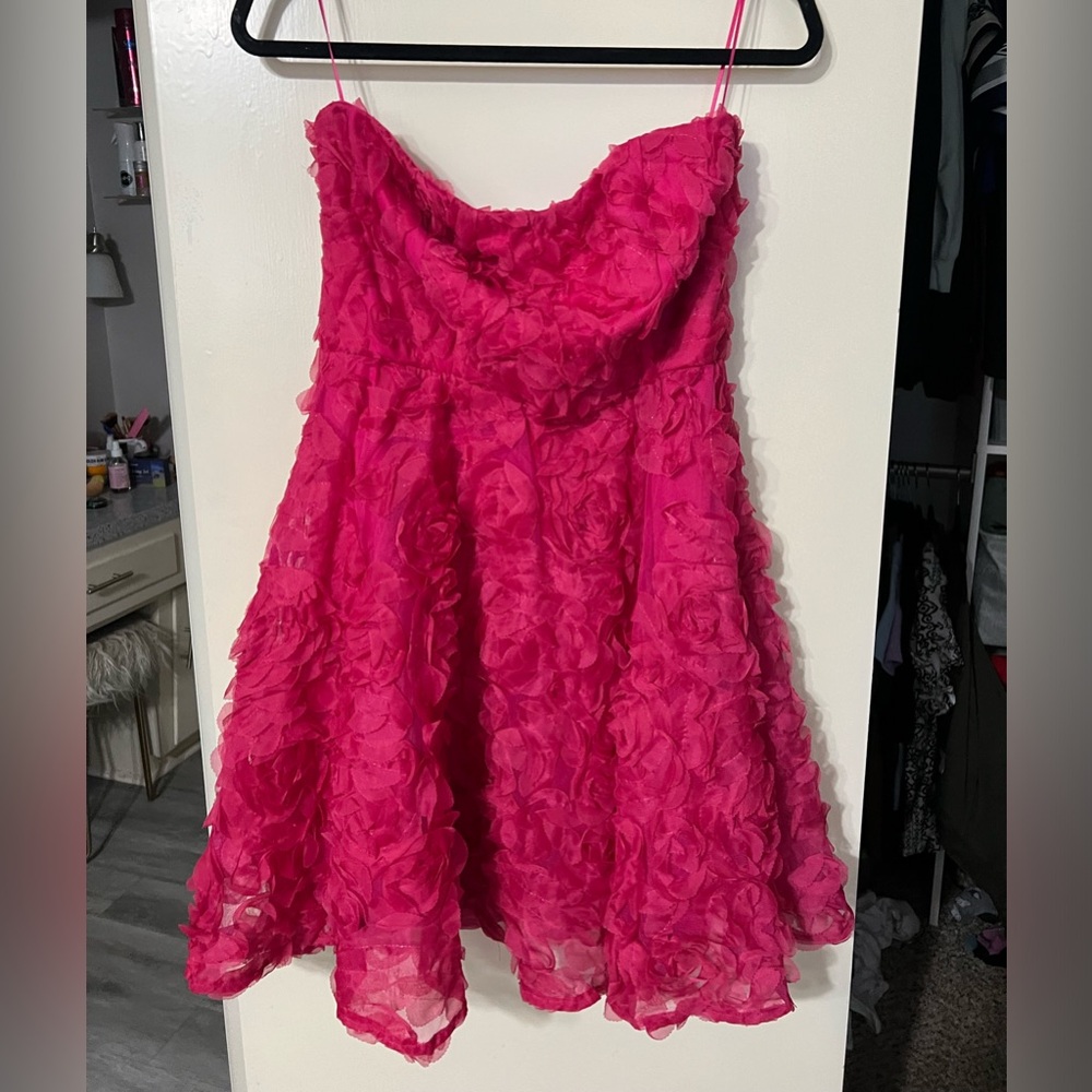 Fashion Nova Pink Floral Garden Goddess mini dress